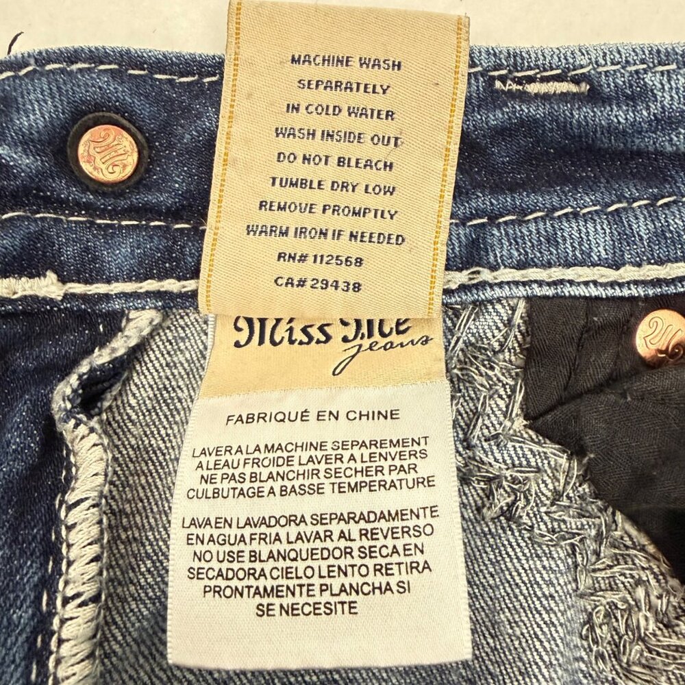 Miss Me Jeans - Signature Slim Boot - Women's SZ 27 - Embellished Flap Pocket - Picture 10 of 11